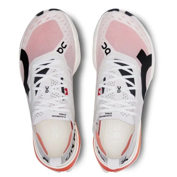 NEW in Box ON Running Cloudboom Strike White Black Orange 12.5 US 47.5 Last Pair - Picture 3 of 7